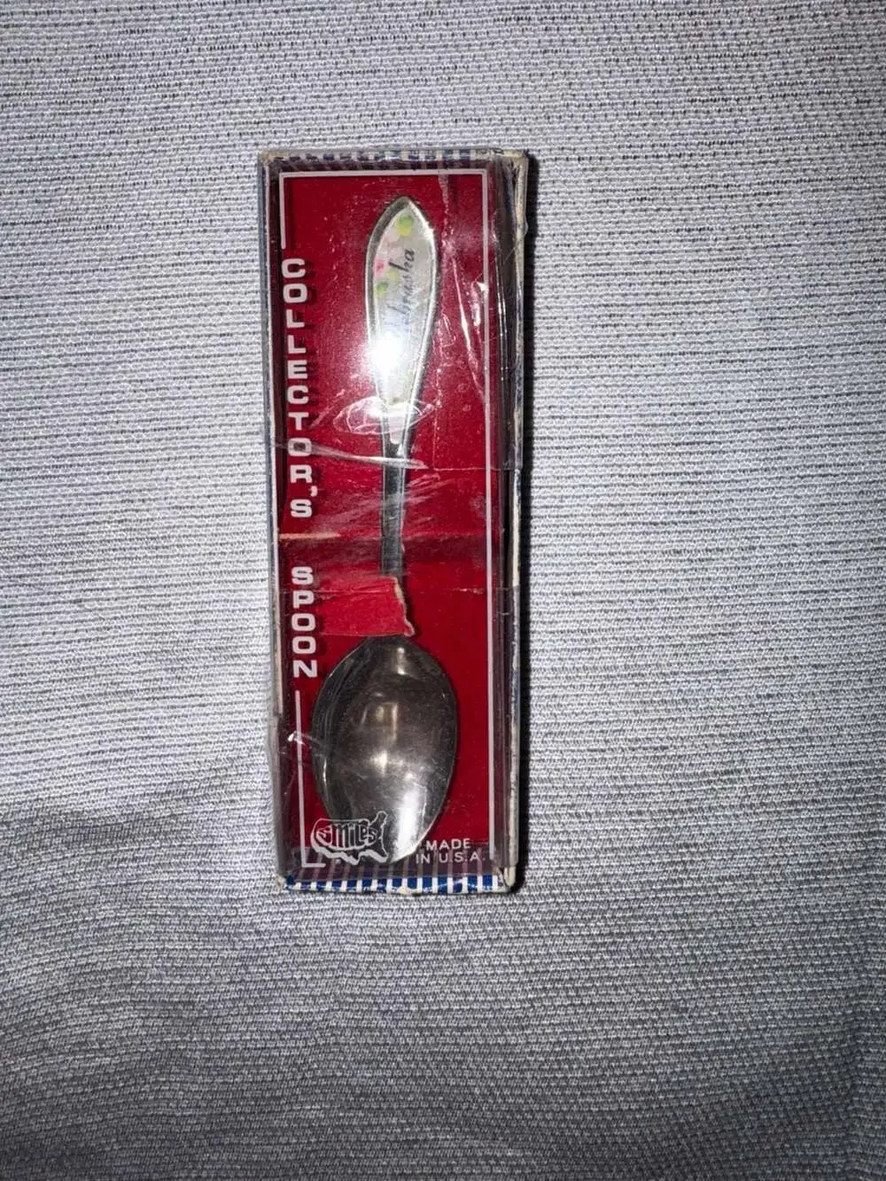 Vintage Smiles Nebraska Collector’s Souvenir Spoon Made in USA Original Box